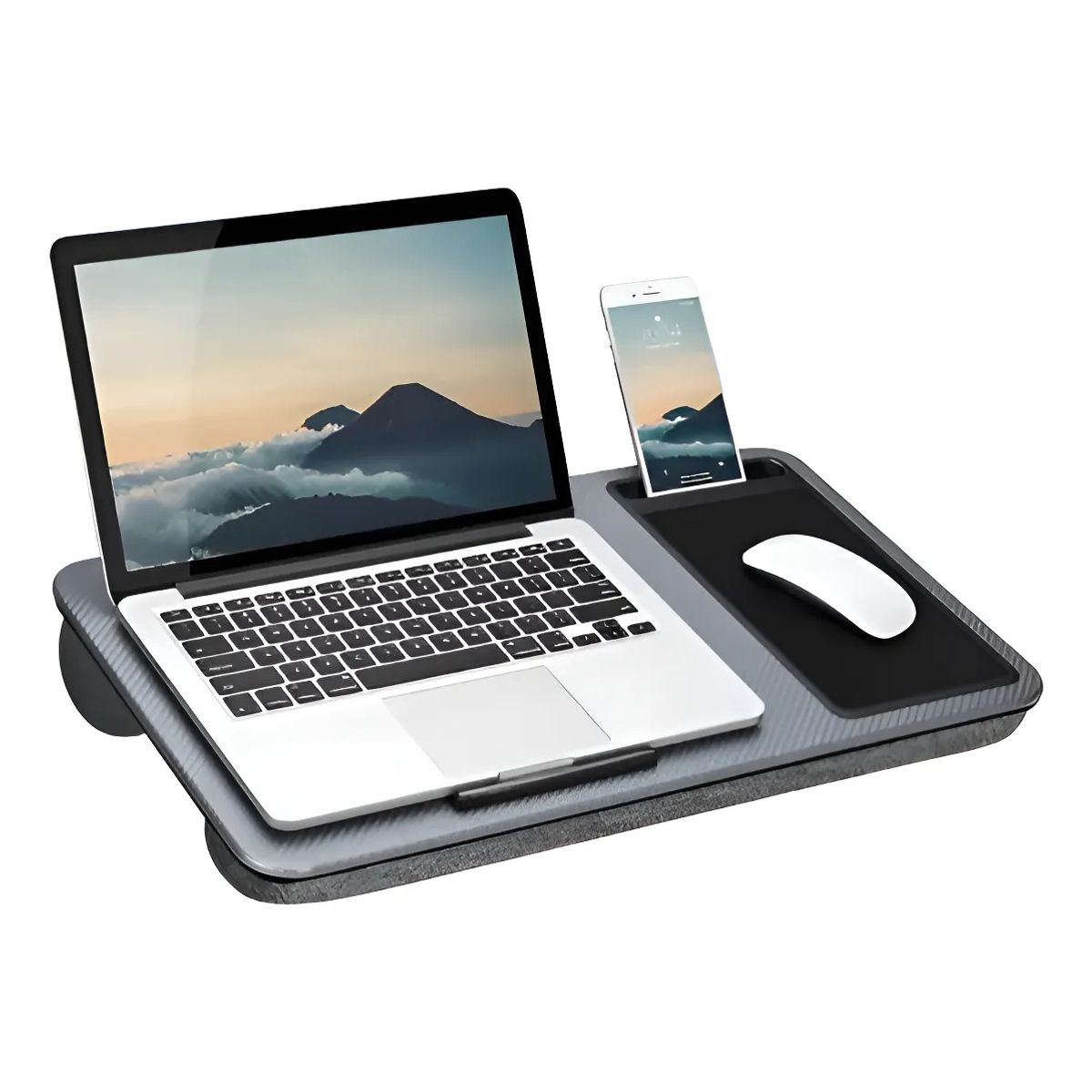 GENERICO - Soporte Notebook Diseño Ergonómico Plegable Y Portátil Gris