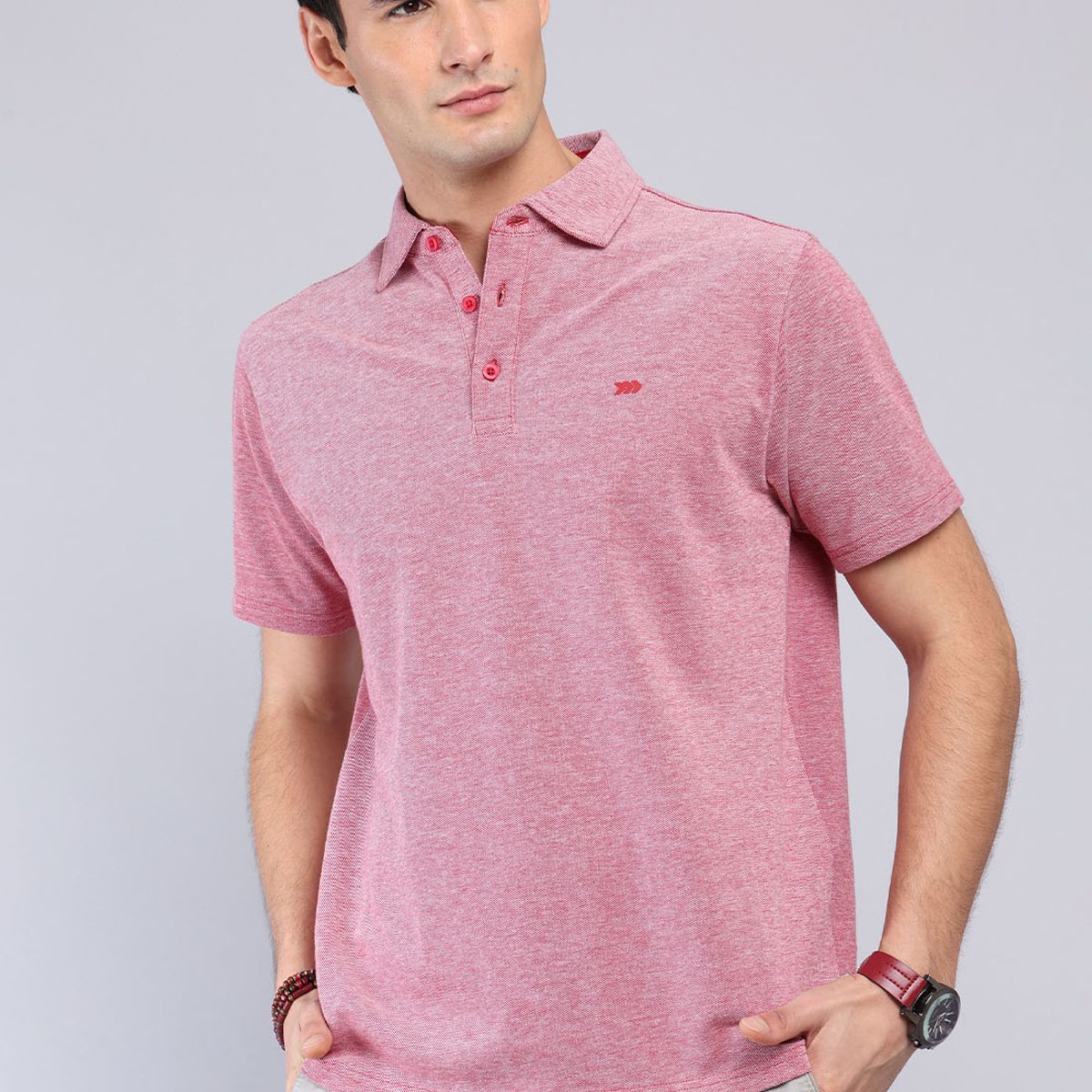 ARROW - Polera Melange Manga Corta Arrow ARROW