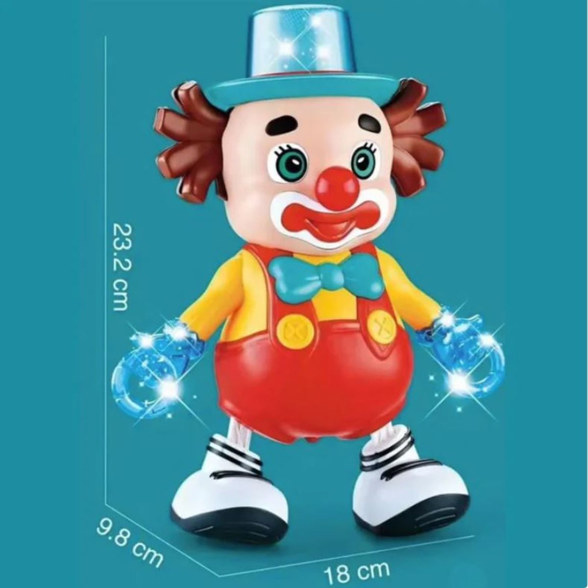 GENERICO - Robot Payaso con Luz y Sonido Nuevo