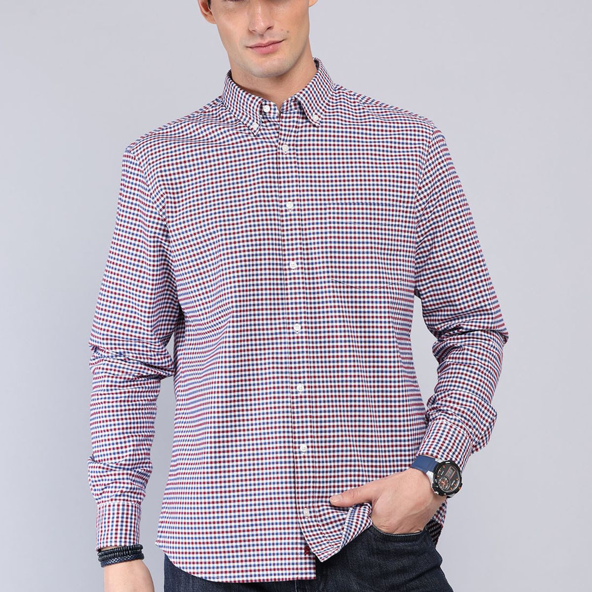 ARROW - Camisa Diseño Cuadros Spandex Arrow ARROW