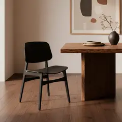 MILK - Silla Comedor Aston Negra