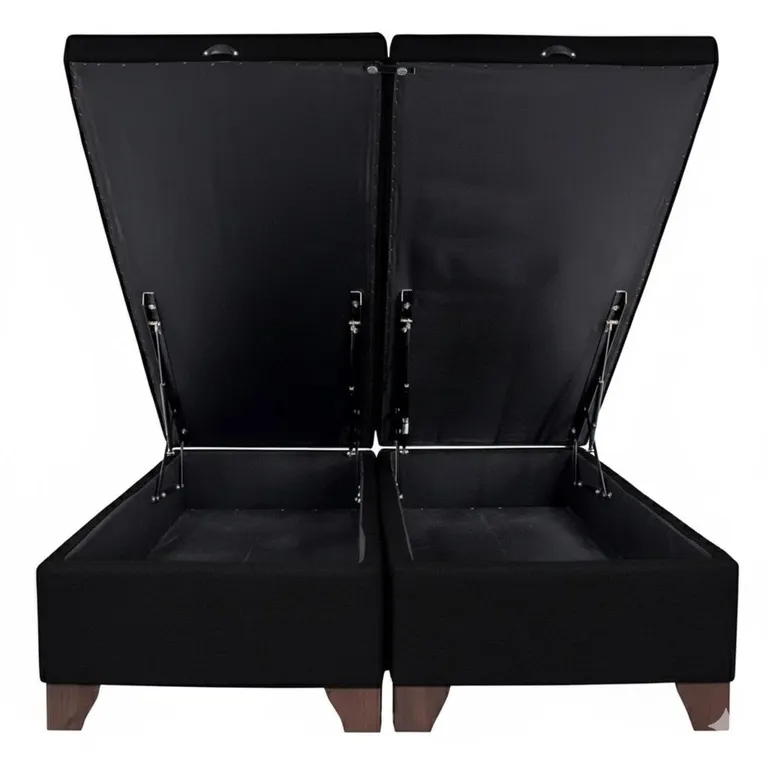 Bases De Camas 2 Plaza Baul 190x150cm NEGRO | Sodimac Chile