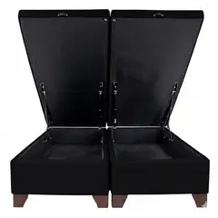 GENERICO - Bases De Camas 2 Plaza Baul 190x150cm NEGRO