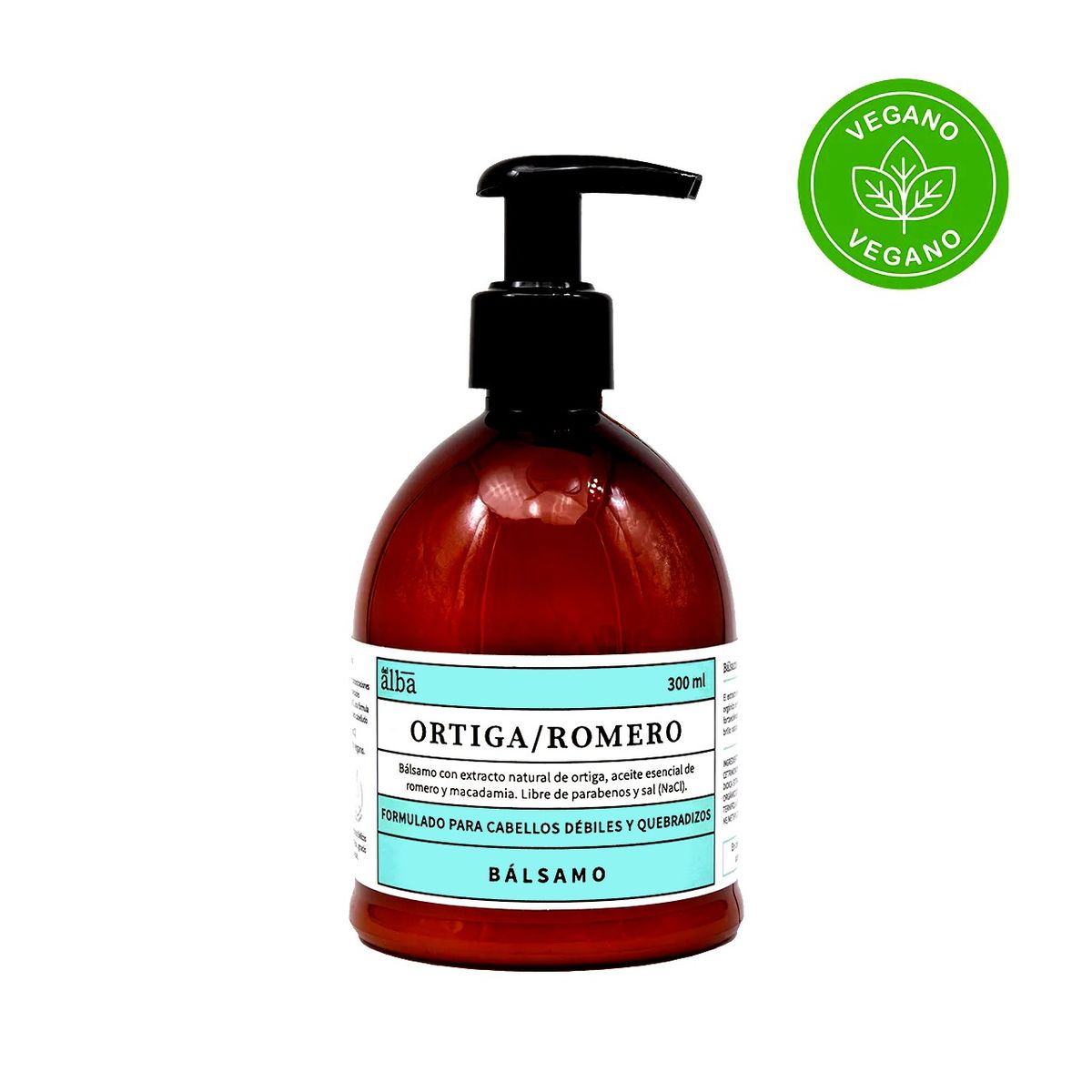 ALBA - Bálsamo Anticaída Ortiga Romero 300ml Vegano - Del Alba