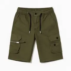 KIBOU - Bermuda Short Casual Cargo Niños Moda Urbana
