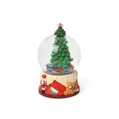 HEY SANTA - / Bola de Nieve Navideña con Árbol 17 cm