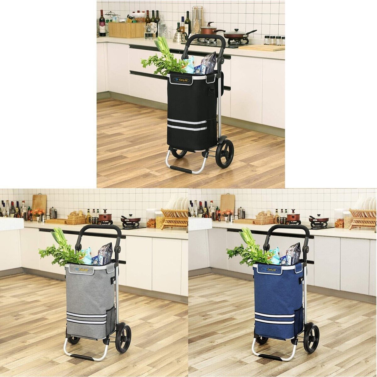 CARRY ALL - Carrito de Compras Plegable Supermercado o Feria