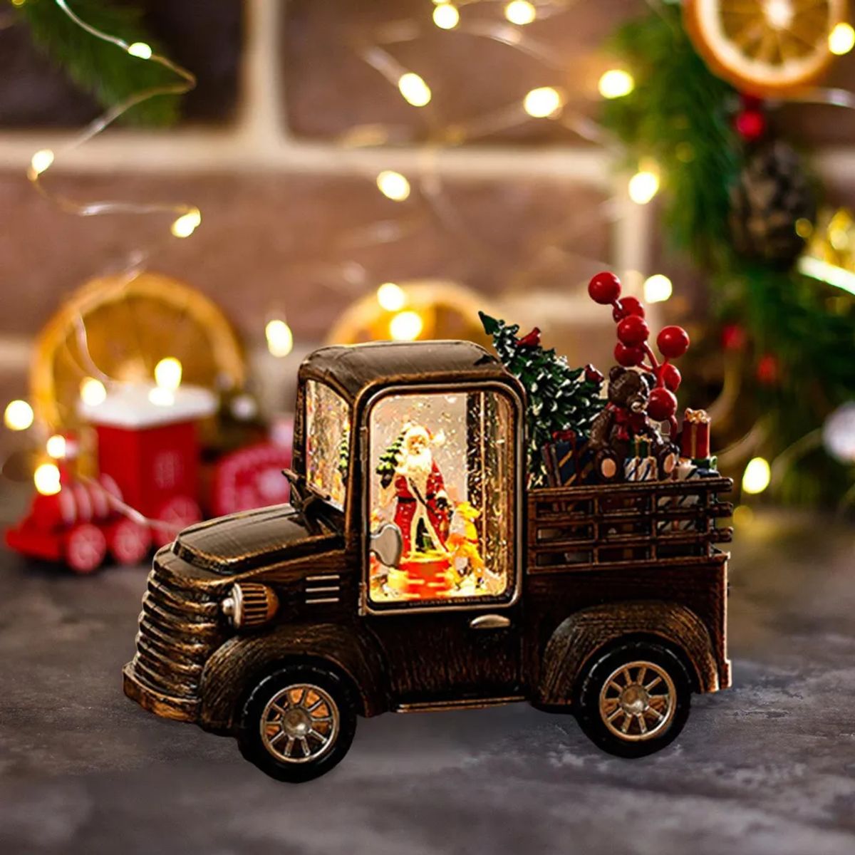 MOVI - CAMIÓN NAVIDEÑO CON LUCES MÚSICA Y ESCENA DE SANTA CLAUS