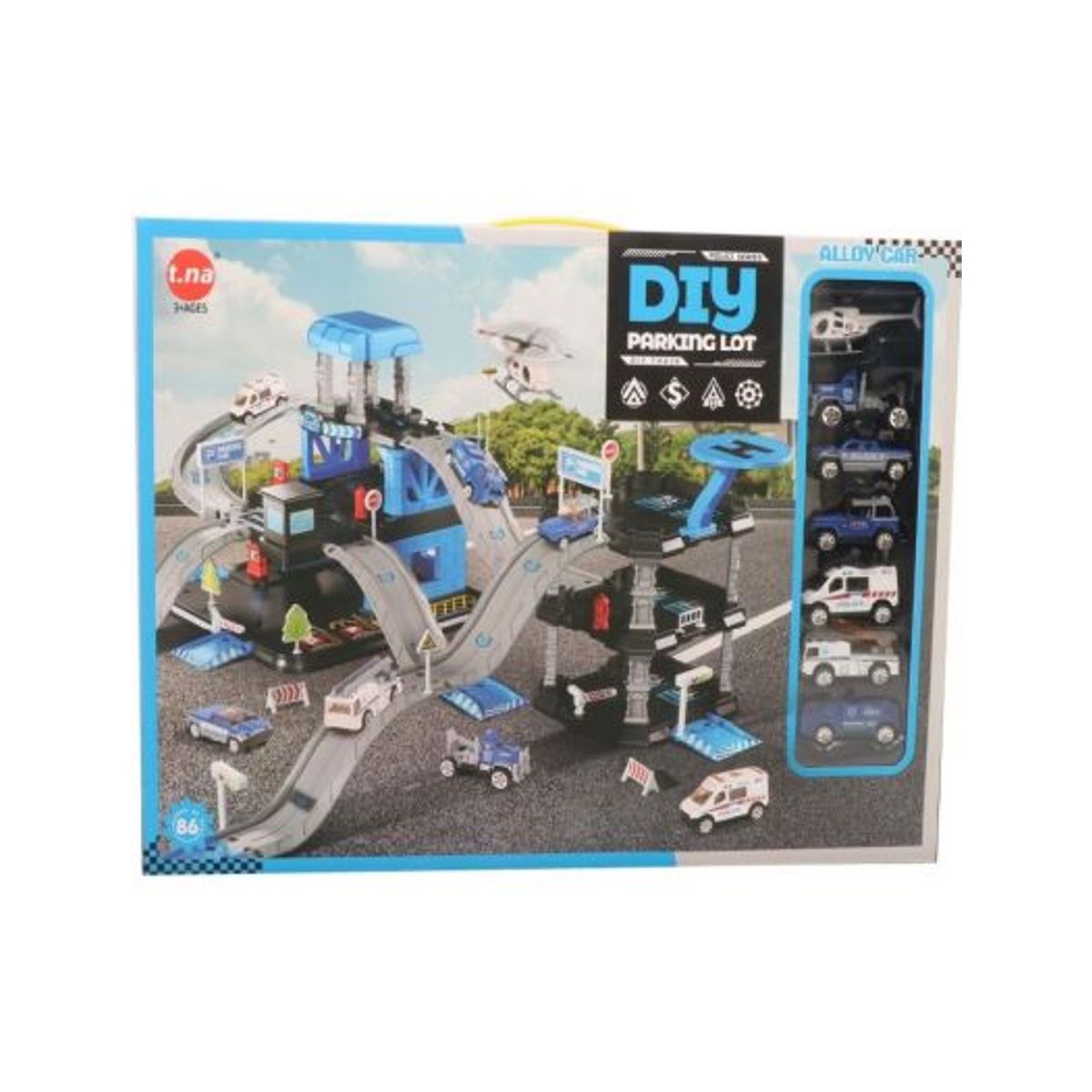 GENERICO - Juguete Pista Estación Auto Policía Con Accesorios