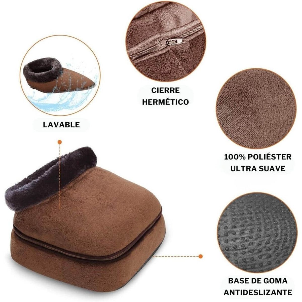 MOVI - Calienta Pies Electrico Calentador Y Masajeador De Pie Cama