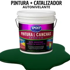 EPOXY - PINTURA ALTO TRÁFICO EPOXICA 2K - CANCHAS - TINETA 10L VERDE BOSQUE