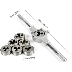 GENERICO - Set 8 Piezas De Troqueles Para Tornillos Y Varillas