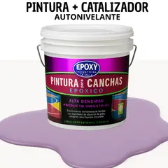 EPOXY - PINTURA ALTO TRÁFICO EPOXICA 2K - CANCHAS - TINETA 10L VIOLETA SUAVE