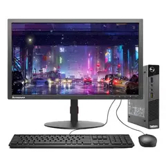 LENOVO - PC tiny Core i5 4ta Gen. 16GB - 512GB SSD - Monitor 22