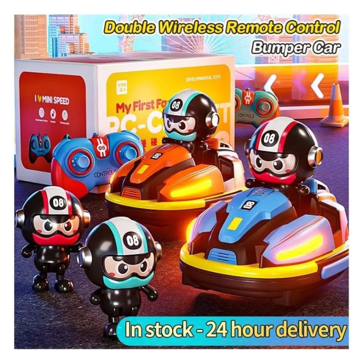 JUGUETERIA - Auto de Choque RC Control Remoto con Eyector y Función HumoVapor  Juguete Anti-Colisión