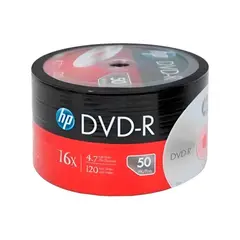 HP - DVD-R Grabable 16x 4.7Gb 50 unidades