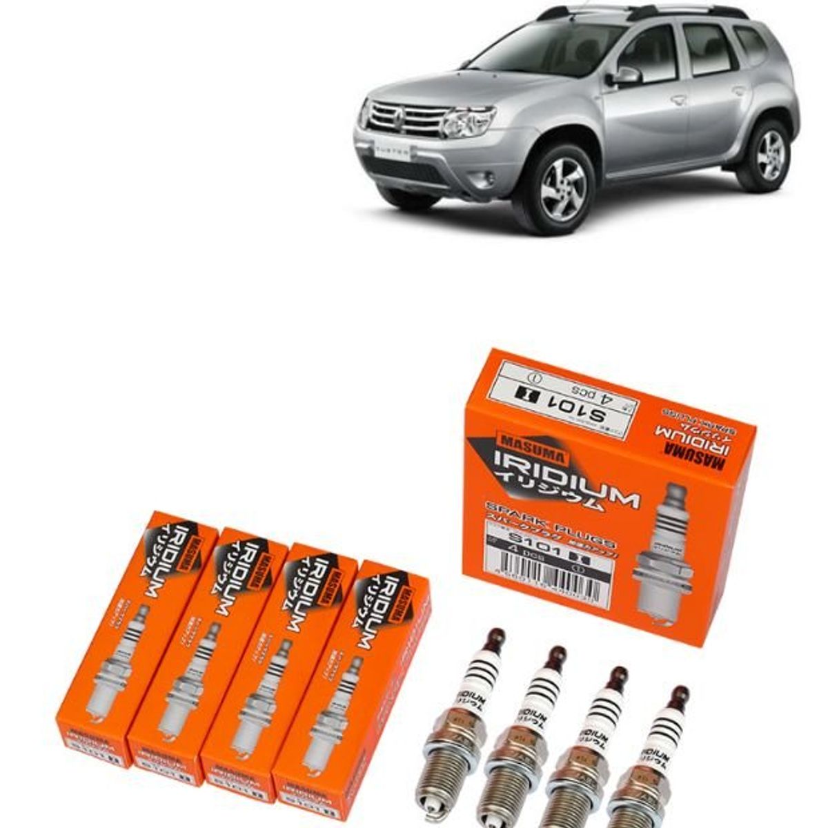 GENERICO - Bujías Iridio Masuma Pack 4 Para  Renault Duster 16L S101I