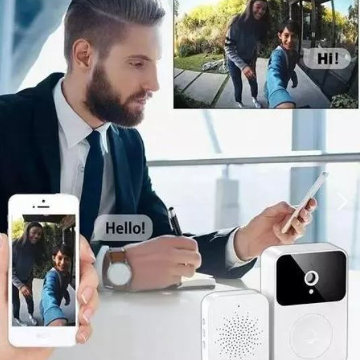 GENERICO - Timbre Cámara Wifi De Seguridad Con Video Top ventas