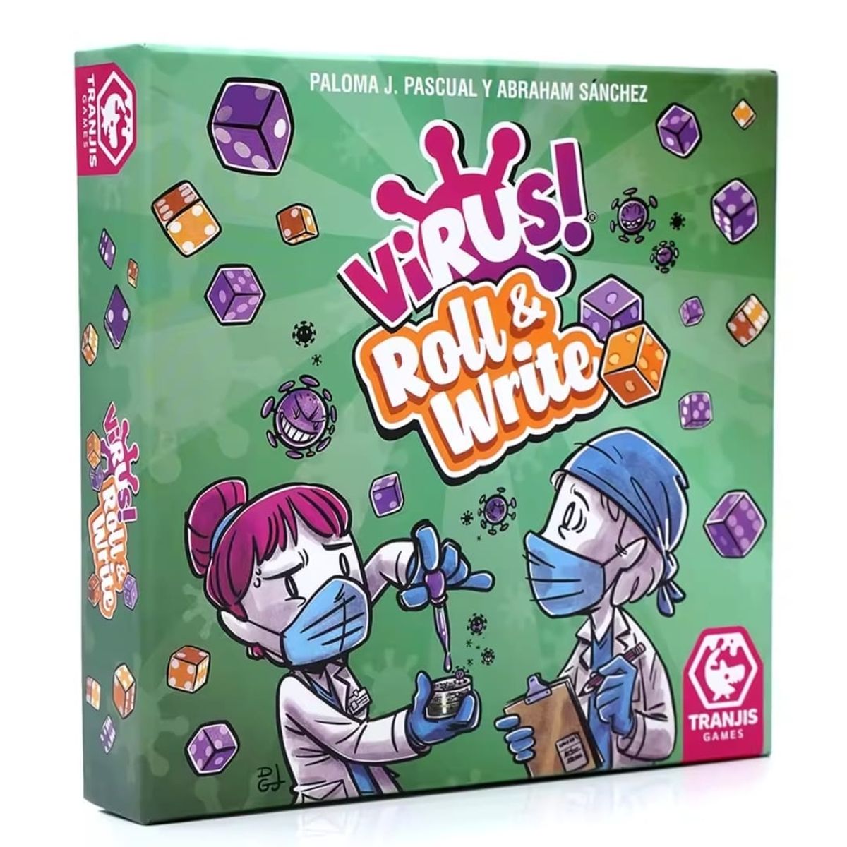 TRANJIS GAMES - Virus 4 Roll & Write El Juego Infeccioso de Cartas en Español