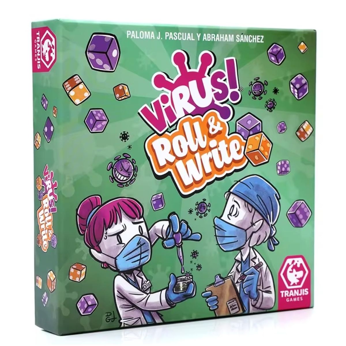 TRANJIS GAMES - Virus 4 Roll & Write El Juego Infeccioso de Cartas en Español