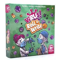 TRANJIS GAMES - Virus 4 Roll & Write El Juego Infeccioso de Cartas en Español