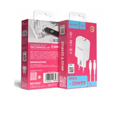 MOTOMO - Cargador Carga Rápida 20W PD