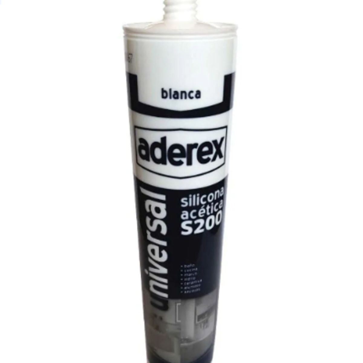 GENERICO - Silicona Acética S200 Blanca Marca Aderex