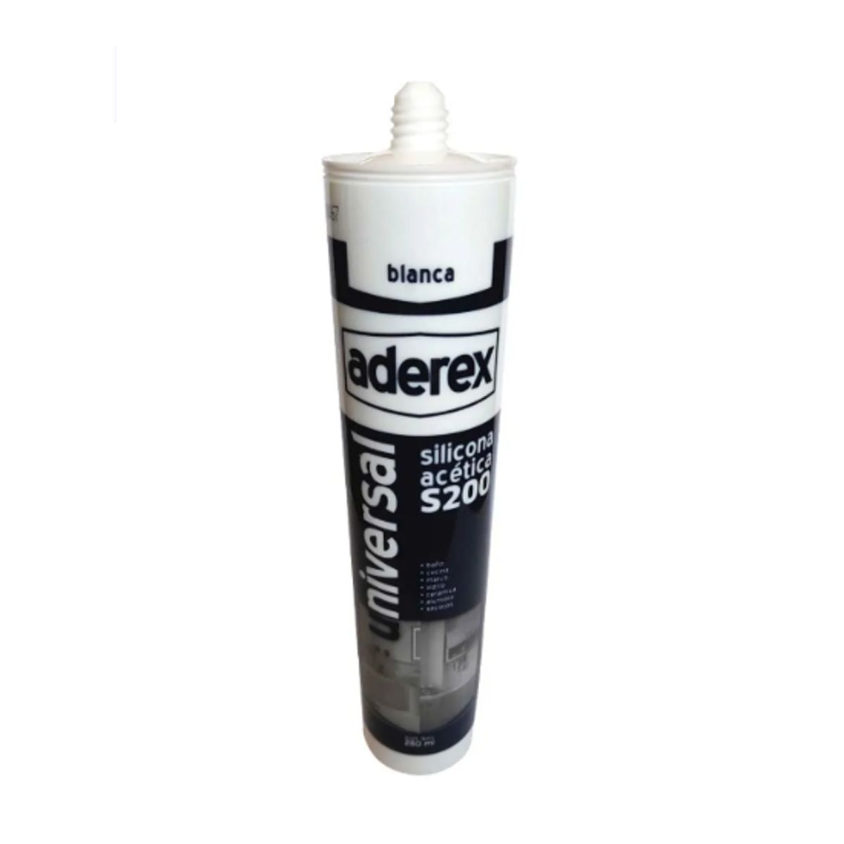 GENERICO - Silicona Acética S200 Blanca Marca Aderex