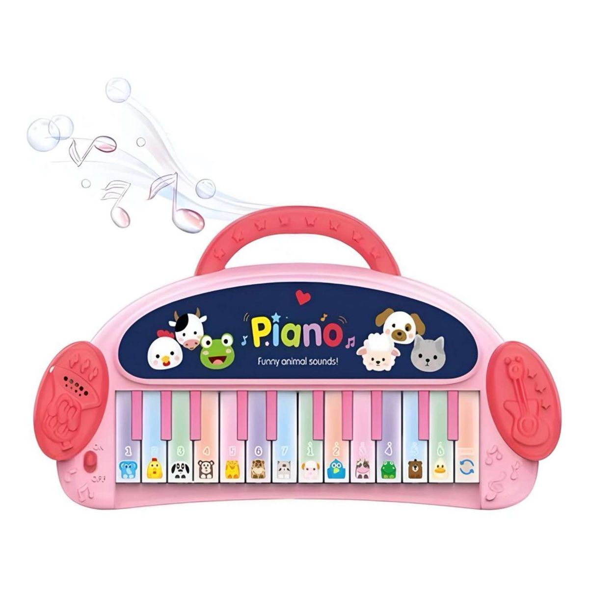 GENERICO - Mini piano con teclado instrumento musical multifunción