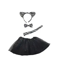 GENERICO - DISFRAZ DE ANIMALES CON TUTU JUVENIL 40CM LARGO CEBRA