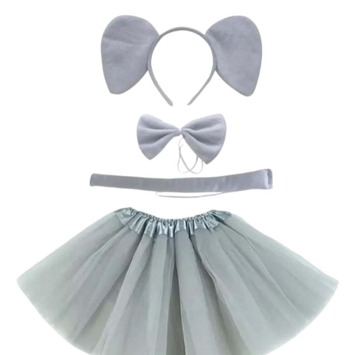 GENERICO - DISFRAZ DE ANIMALES CON TUTU JUVENIL 40CM LARGO ELEFANTE