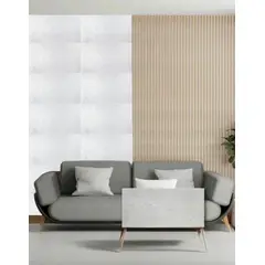 GENERICO - Panel Antihumedad Yeso Seccoplac Modelo Atenas - Blanco