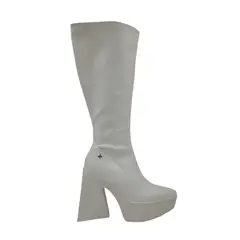 HERIEL - Bota Blanca Plataforma Mujer