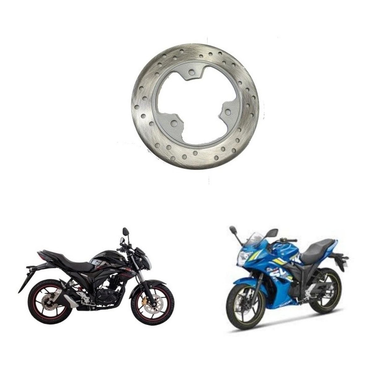 GENERICO - Disco Freno Trasero Suzuki Gixxer 150 Sf / di Antigua Japones