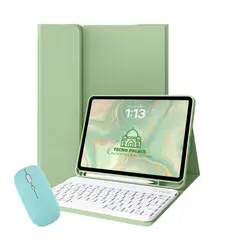 TECNOPALACE - Fundas Con Teclado B y Mouse Para iPad Mini 6 / 7 (A17Pro) - Incluye letra Ñ