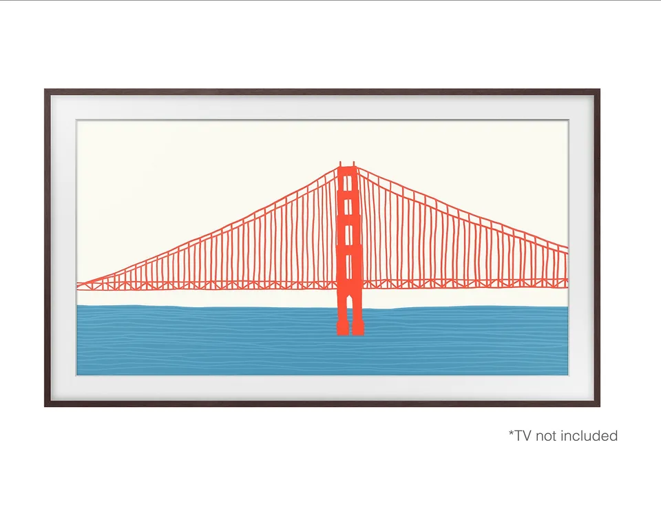 Marco Magnético TV The Frame 50" Madera Oscura