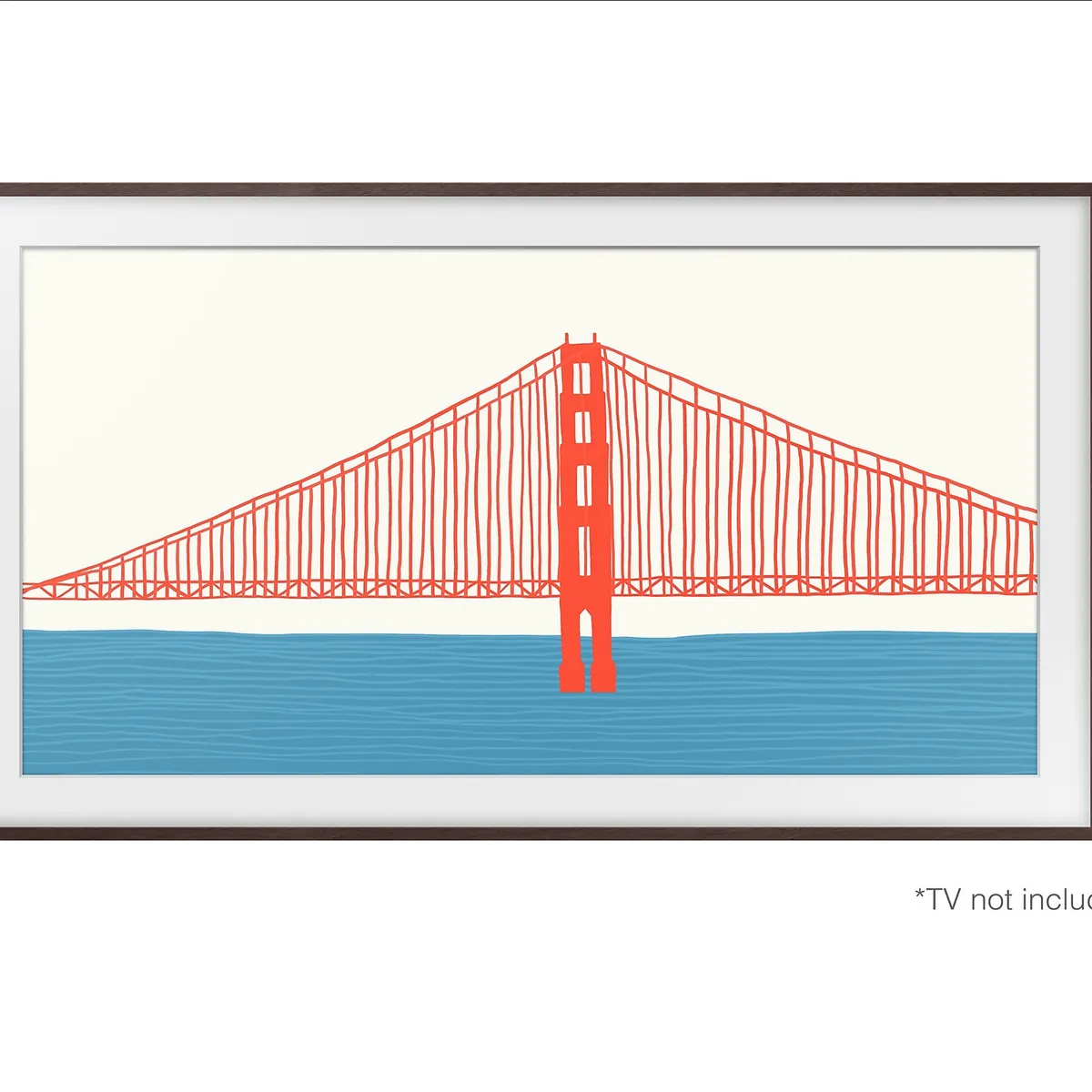 SAMSUNG - Marco Magnético TV Samsung The Frame 50" Madera Oscura