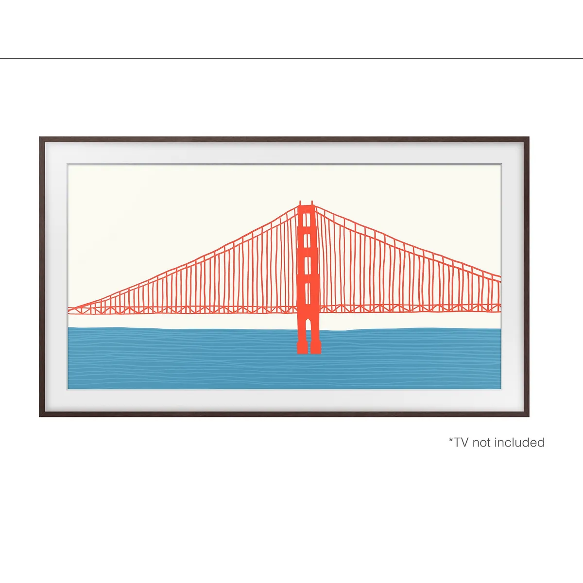 SAMSUNG - Marco Magnético TV Samsung The Frame 50" Madera Oscura