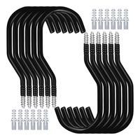 10pcs Negro Ganchos 15x7cm Almacenamiento para Colgar Bicicleta de Alta Resistencia Para Pared Techo
