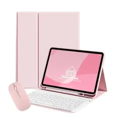 TECNOPALACE - Fundas Con Teclado B y Mouse Para Galaxy Tab S7-S8 - Incluye letra Ñ