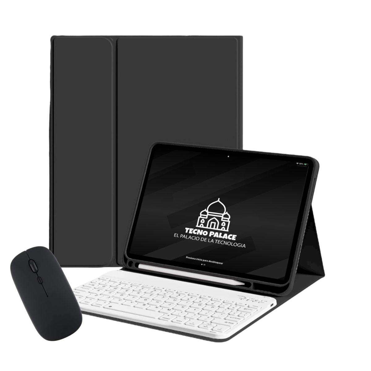TECNOPALACE - Fundas Con Teclado B y Mouse Para Tablet Samsung S10Ultra-S8Ultra-S9Ultra-Letra Ñ