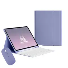 TECNOPALACE - Fundas Con Teclado B y Mouse Para Galaxy Tab S11-S10Lite-S10Fe-S9-S9Fe - Letra Ñ