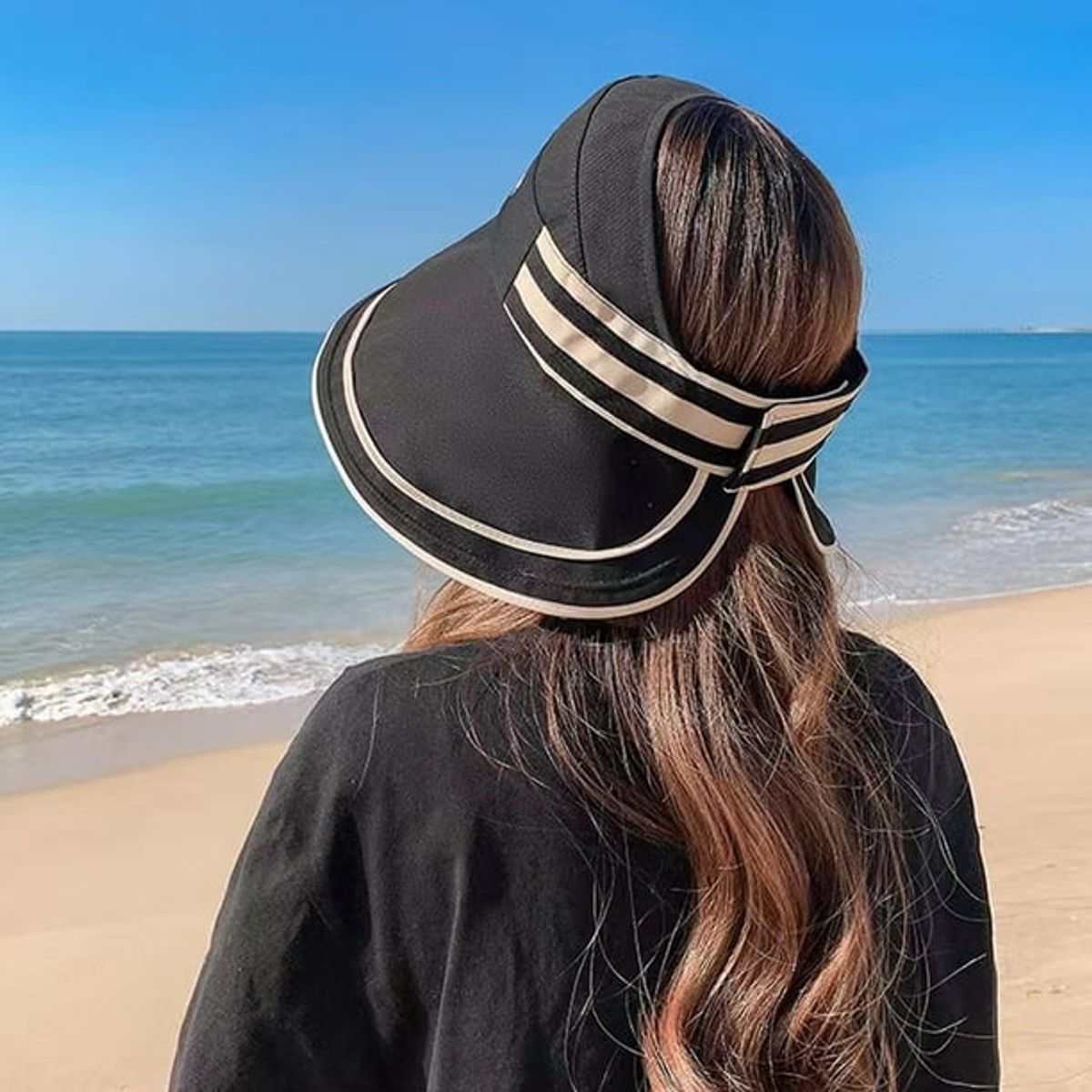 QIKUN - Sombrero Plegable Playero  Visera XL - Protección UV ​