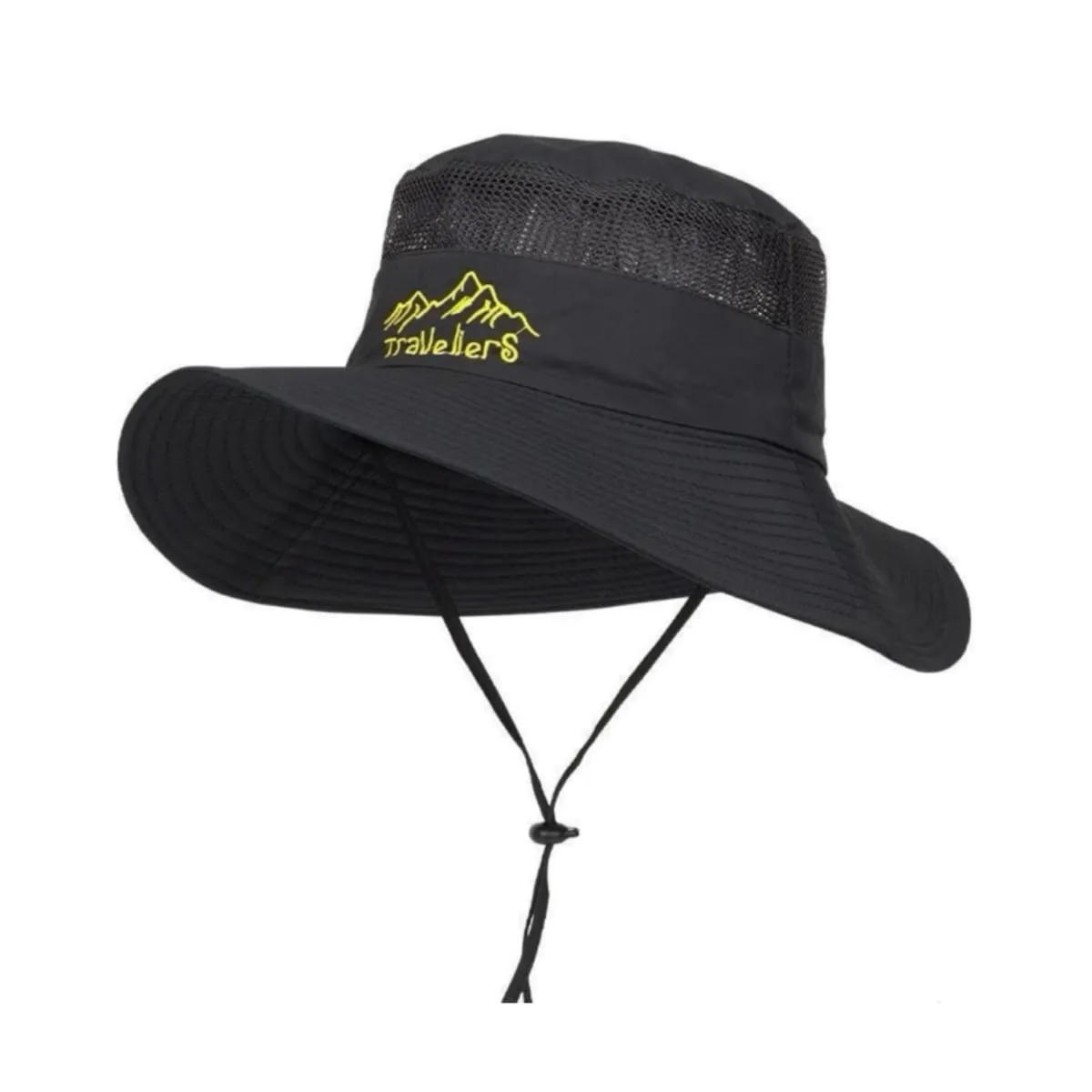 QIKUN - Sombrero Pescador Con Malla  Protección UV ​ Plegable  Ala Ancha