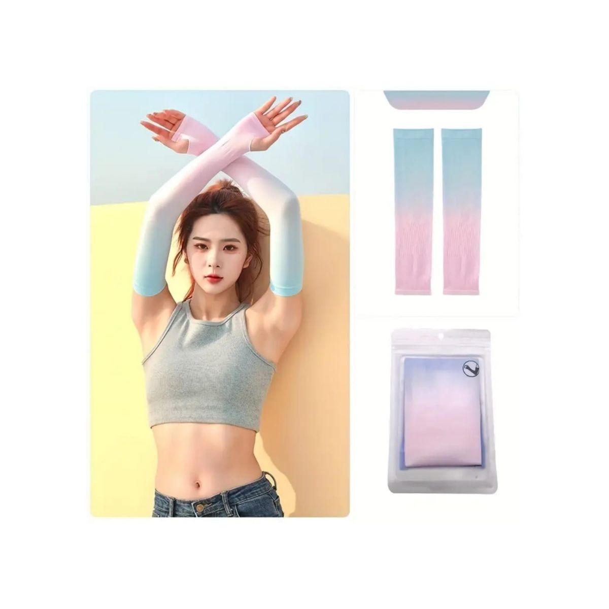 OMAS - Manga Protección Filtro UV UPF 50+ Degrade