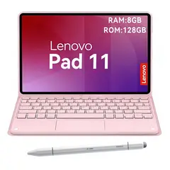 LENOVO - Tablet Pad 11 2025 8+128GB 11" WIFI 2.5K-Azul+Teclado Rosa+Lápiz táctil