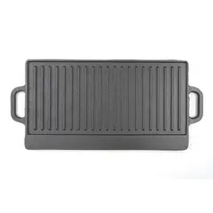 UMEXUS - 2 En 1 Sarten Churrasquera Reversible Hierro Fundido 50x23cm