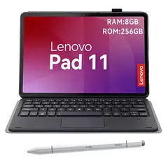 LENOVO - Tablet Pad 11 2025 8+256GB 11" WIFI 2.5K-Gris+Teclado Negro+Lápiz táctil
