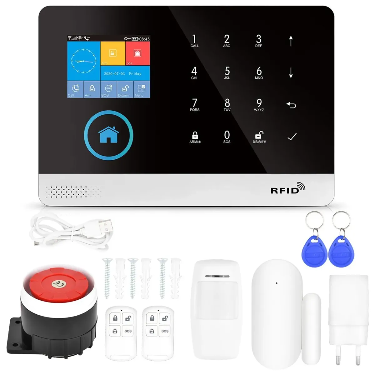 COZYNOOK - Kit de Alarma Smart Home con Sensores Wi-Fi y App