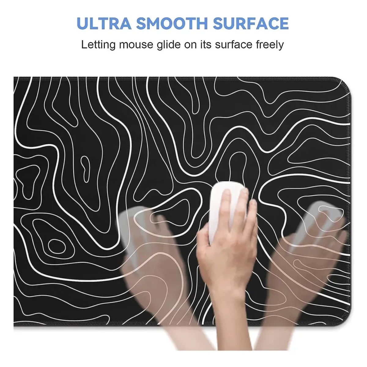 KUANGYE - Alfombra Xl Mouse Pad Antideslizante 100% Diseño 80x30cm